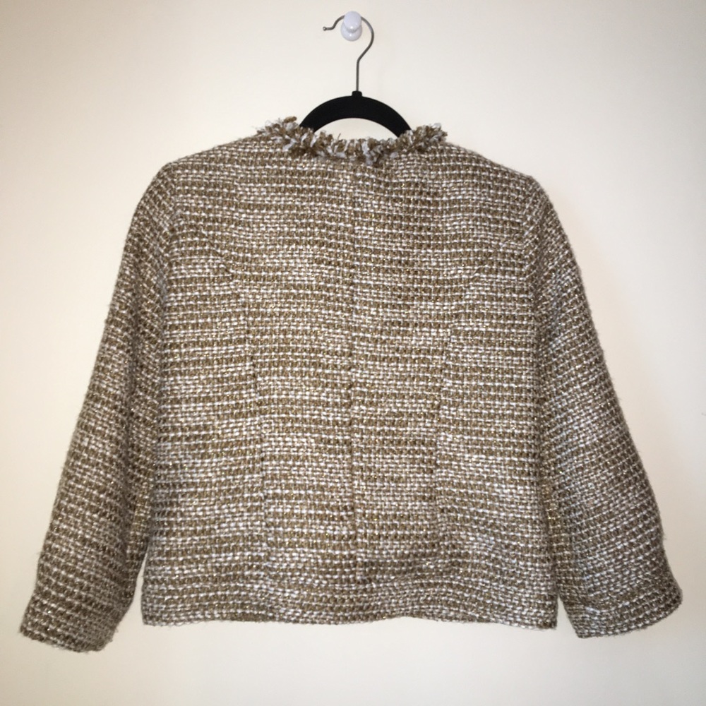 CAbi Brown Tweed Jacket Blazer Phoebe Boucle - Picture 4 of 6